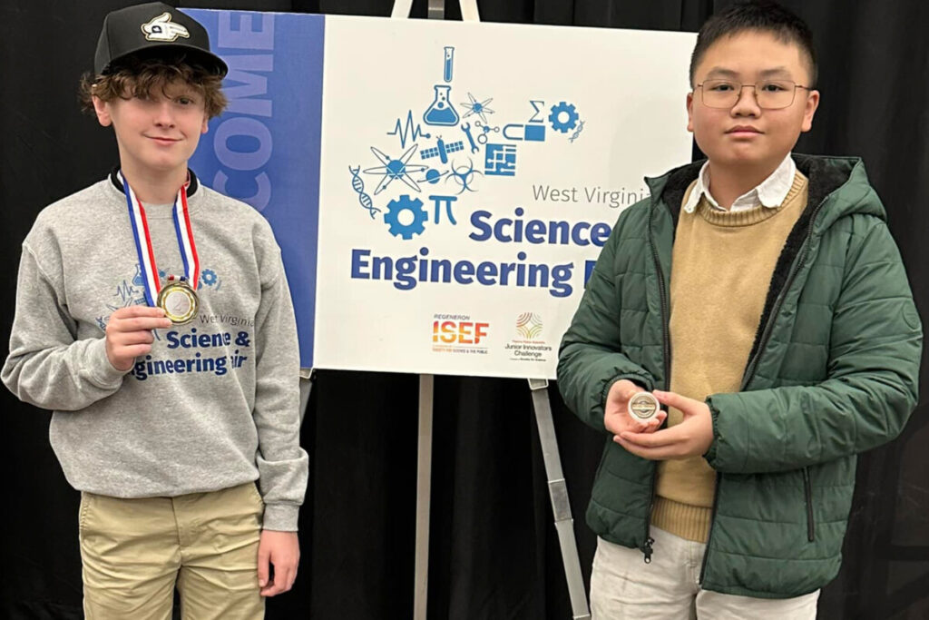 Pictured from left: Kamden Knapp and Leo Nguyen.